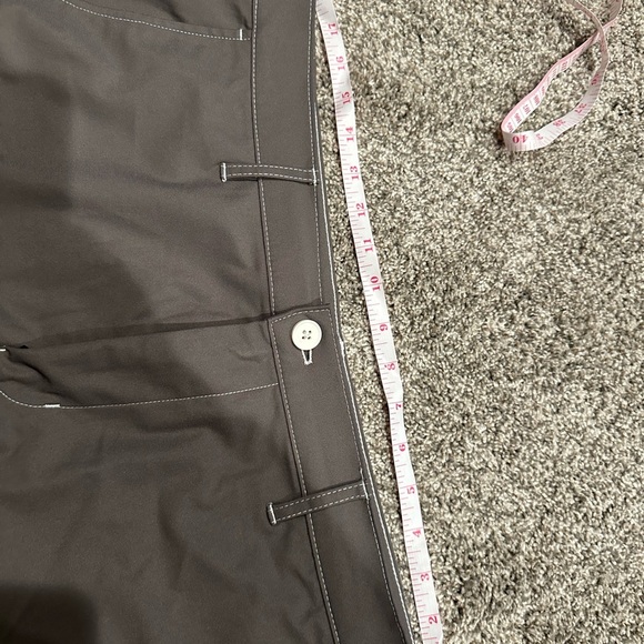 Gray Flat Front Shorts - Picture 6 of 6